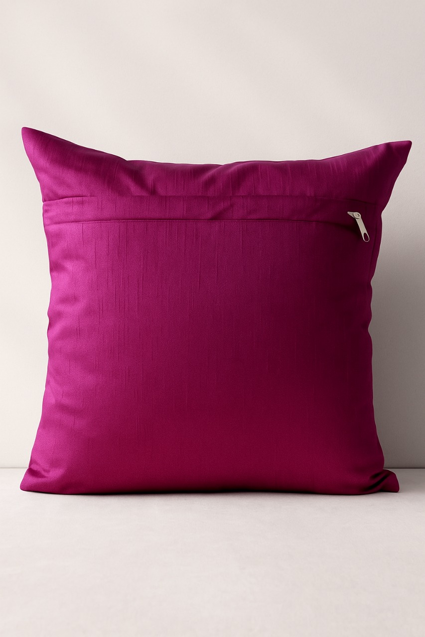 Khooti Velvet Cushion Cover Pack of 1-16" x 16" / 41 x 41 cm - Navy Blue - Soft Pillow Covers Cushion Case for Sofa Bedroom Livingroom Chair Car, Cushion Cover with random Zig Zag Pattern - Image 3